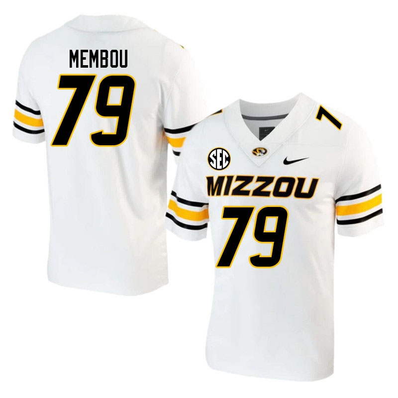 Men-Youth #79 Armand Membou Missouri Tigers College 2023 Football Stitched Jerseys Sale-White